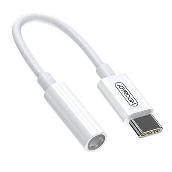 Joyroom adaptér 3,5mm Mini Jack (samice) - USB Type-C (samec) - Bílá KP32932