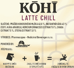 Superionherbs KOHI-LATTE - Instantní káva, 20 sáčku x 3g (100% Arabica)