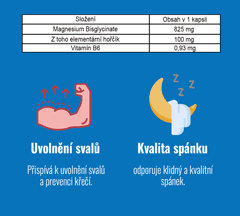 Kralovstvizdravi 2+1 Královské Magnesium Bisglycinate 825 mg + (Vitamín B6), (3x90 veg. kapslí) - Kralovstvizdravi.cz