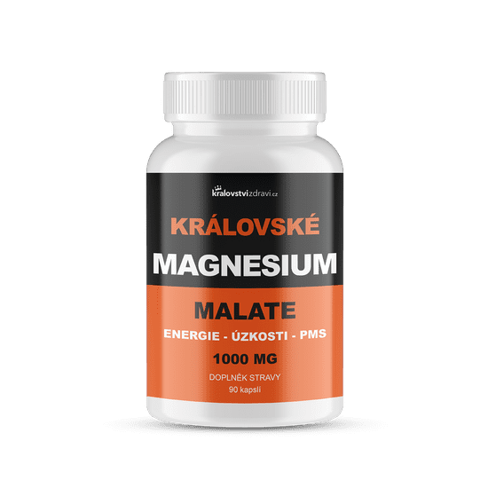 Kralovstvizdravi Královské Magnesium Malate 1000 mg, 90 kapslí - Kralovstvizdravi.cz