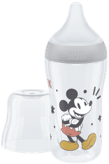 Nuk Perfect Match láhev MICKEY s kontrolou teploty 260 ml šedá