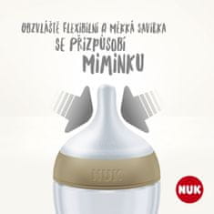 Nuk Perfect Match láhev MICKEY s kontrolou teploty 260 ml šedá