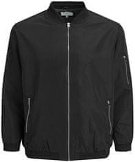 Jack&Jones Plus Pánská bunda JJERUSH 12173990 Black (Velikost 3XL)