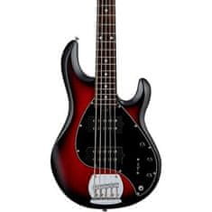 Sterling by MusicMan SUB Sterling by MusicMan Bass StingRay 5 HH RAY5HH Ruby Red Burst Satin