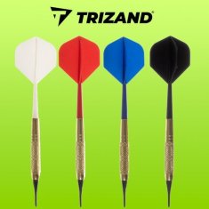 Trizand Kompletní sada šipek , zlatá, plast/kov, 14.5/3.5/3.5 cm, 18 g