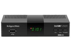 Krüger&Matz Set-top box KRUGER & MATZ KM0550D, DVB-T2 H.265, scart