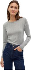 Vero Moda Dámské triko VMLISA Regular Fit 10316915 Light Grey Melange (Velikost L)