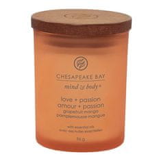 Svíčka ve skleněné váze Chesapeake Bay Candle, Láska a vášeň, grapefruit a mango, 96 g