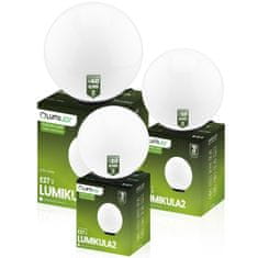 LUMILED Zahradní lampa E27 mléčná koule LUMIKULA2 20cm IP65