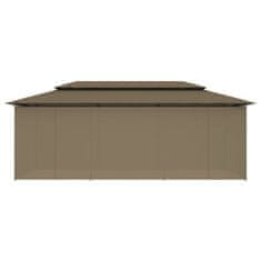 Vidaxl Altán se závěsy 600 x 298 x 270 cm taupe 180 g/m²