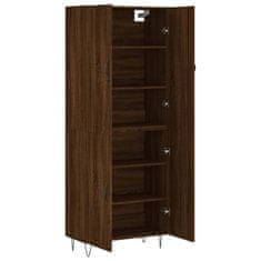 Vidaxl Skříň highboard hnědý dub 69,5 x 34 x 180 cm kompozitní dřevo