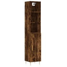 Vidaxl Skříň highboard kouřový dub 34,5 x 34 x 180 cm kompozitní dřevo