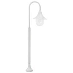 Vidaxl Zahradní sloupová lampa E27 120 cm hliník bílá