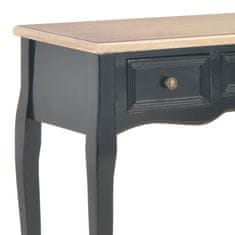 Vidaxl 280046 Dressing Console Table with 3 Drawers Black