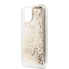 Guess  Glitter Hearts Zadní Kryt pro iPhone 11 Gold