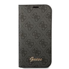 Guess  PC/TPU 4G Metal Camera Outline Book Pouzdro pro iPhone 14 Pro Black