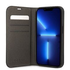 Guess  PC/TPU 4G Metal Camera Outline Book Pouzdro pro iPhone 14 Pro Black