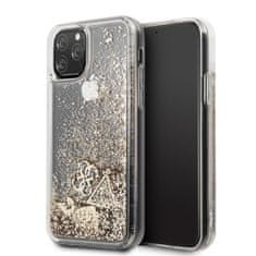 Guess  Glitter Hearts Zadní Kryt pro iPhone 11 Gold