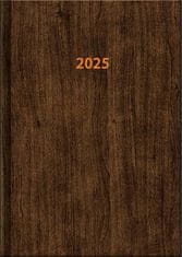 Diář 2025 Wood, denní A5