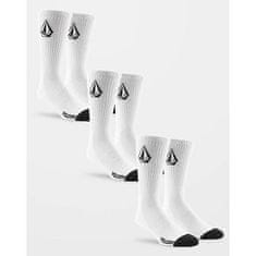 Volcom ponožky VOLCOM Full Stone Sock 3Pk White One Size