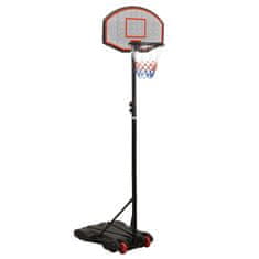 Vidaxl Basketbalový koš černý 216–250 cm polyethylen