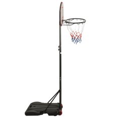 Vidaxl Basketbalový koš černý 216–250 cm polyethylen