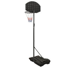 Vidaxl Basketbalový koš černý 216–250 cm polyethylen