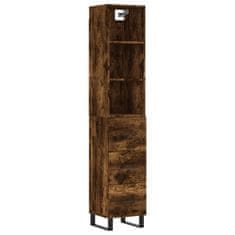 Vidaxl Skříň highboard kouřový dub 34,5 x 34 x 180 cm kompozitní dřevo