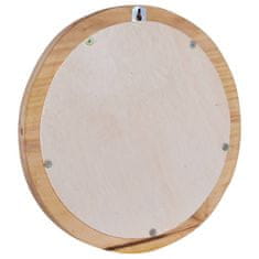 Vidaxl Nástěnné zrcadlo 40 cm teak kulaté