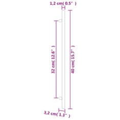 Vidaxl Nábytkové úchytky 10 ks zlaté 480 mm nerezová ocel