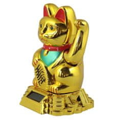 KN solární kočka štěstí Maneki Neko (10 cm)