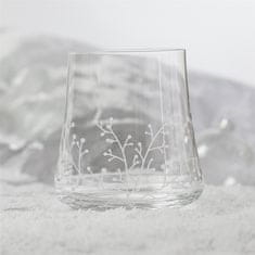 Decor By Glassor Set čirých skleniček s mrazivým dekorem