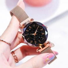 Dámské hodinky, Elegantní hodinky, Rose gold Magnetické hodinky | STARRY TIME