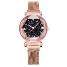 Dámské hodinky, Elegantní hodinky, Rose gold Magnetické hodinky | STARRY TIME