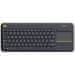 Logitech Wireless Touch Keyboard K400 Plus - CZ - klávesnice bezdrátová, USB, černá