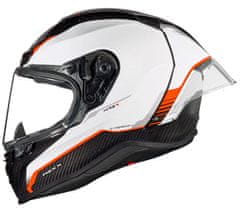 Nexx Helma na moto X.R3R CARBON white/red vel. S