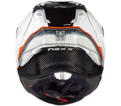 Nexx Helma na moto X.R3R CARBON white/red vel. S