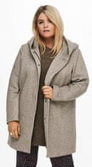 Only Carmakoma Dámský kabát CARSEDONA LIGHT COAT OTW NOOS 15191768 Walnut MELANGE (Velikost 3XL/4XL)