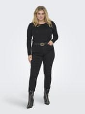 Only Carmakoma Dámské triko CARLONNY Regular Fit 15304132 Black (Velikost 5XL/6XL)