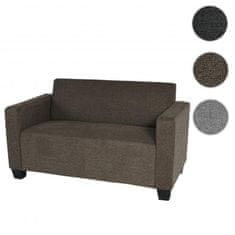 MCW 2místná pohovka Lyon lounge sofa látka/textil ~ hnědá