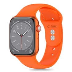 Tech-protect Silicone řemínek na Apple Watch 42/44/45/49mm, orange