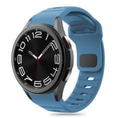 Tech-protect Silicone Line řemínek na Samsung Galaxy Watch 4 / 5 / 5 Pro / 6 / 7 / FE, montego blue