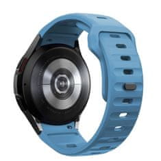 Tech-protect Silicone Line řemínek na Samsung Galaxy Watch 4 / 5 / 5 Pro / 6 / 7 / FE, montego blue