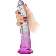 XSARA Gelové dildo elastický penis s přísavkou 20 cm - 79571599