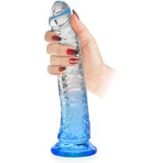 XSARA Gelové dildo elastický penis s přísavkou 20 cm - 74489284