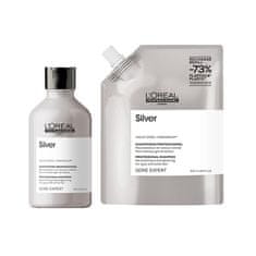 Loreal Professionnel Stříbrný šampon pro šedé a bílé vlasy Magnesium Silver (Neutralising Shampoo For Grey And White Hair (Objem 500 ml)