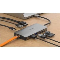 D-Link USB Hub USB-C/ HDMI, 3x USB 3.0, RJ45, USB-C, SD, Micro SD