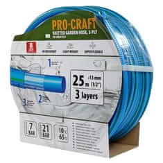 Procraft Zahradní hadice PR-3KGH1325 3 vrstvy, 1/2&quot; 25m