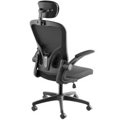 tectake Ergonomická kancelářská židle Arges s nastavitelnou opěrkou hlavy