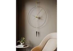 Mclock Designové nástěnné hodiny PP801 Pendulum Plus antique gold-black 80cm